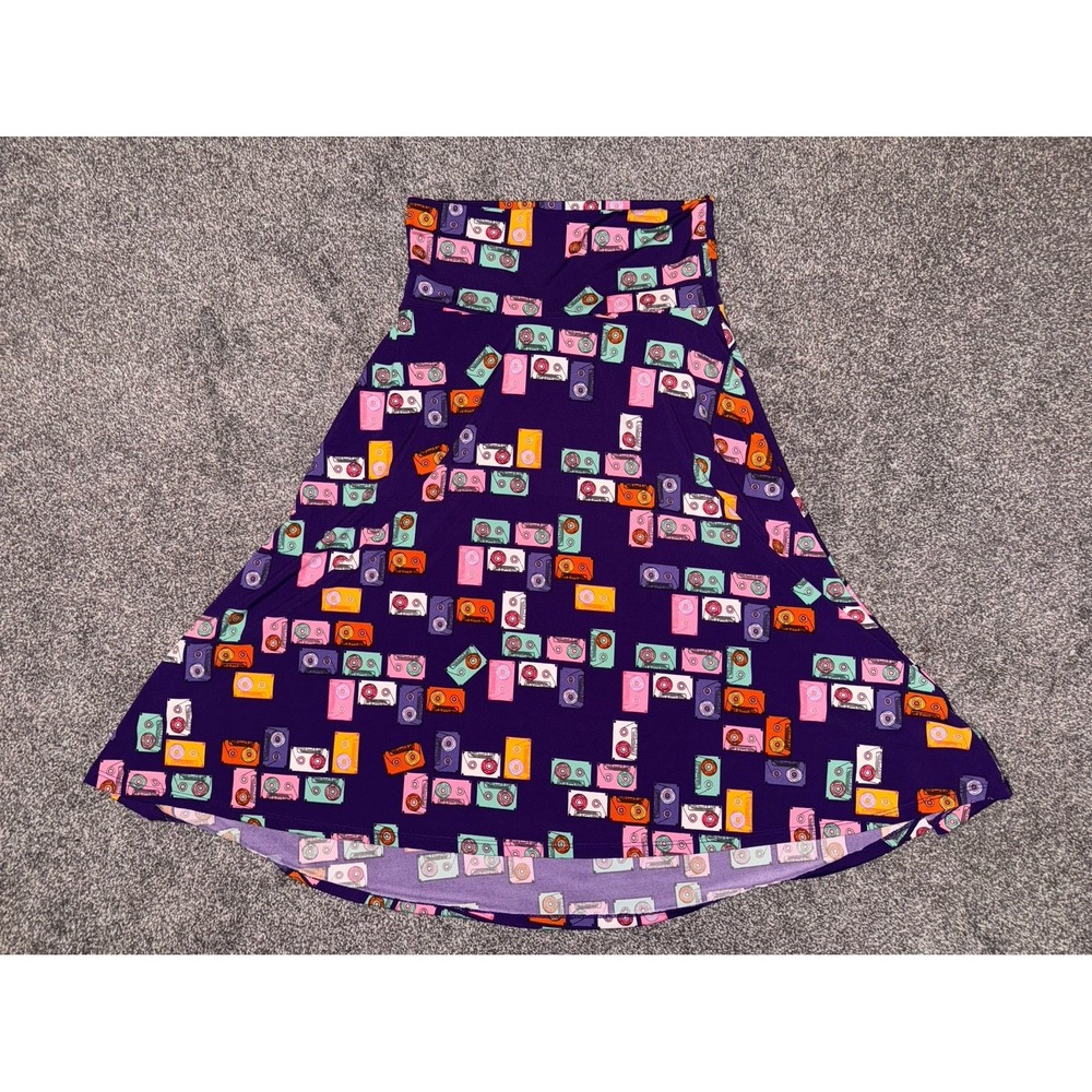 LuLaRoe Women's Cassette Tape‎ MIDI Skirt